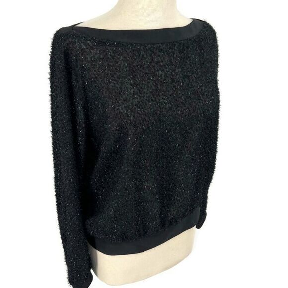 Vintage Sweaters - Vintage A.C. Sport Sparkly Sheer Boat Neck‎ Top (EU 42) US Lg